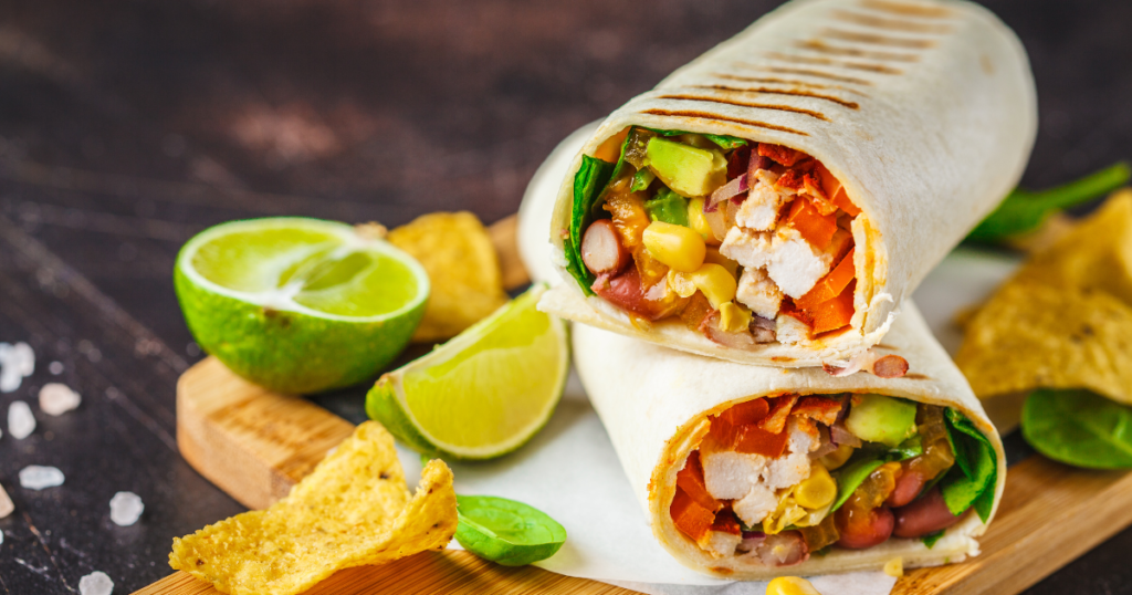 Creamy Avocado and White Bean Wrap