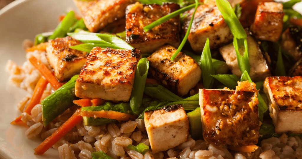Hearty Chicken and Vegetable Stir-Fry over Brown Rice